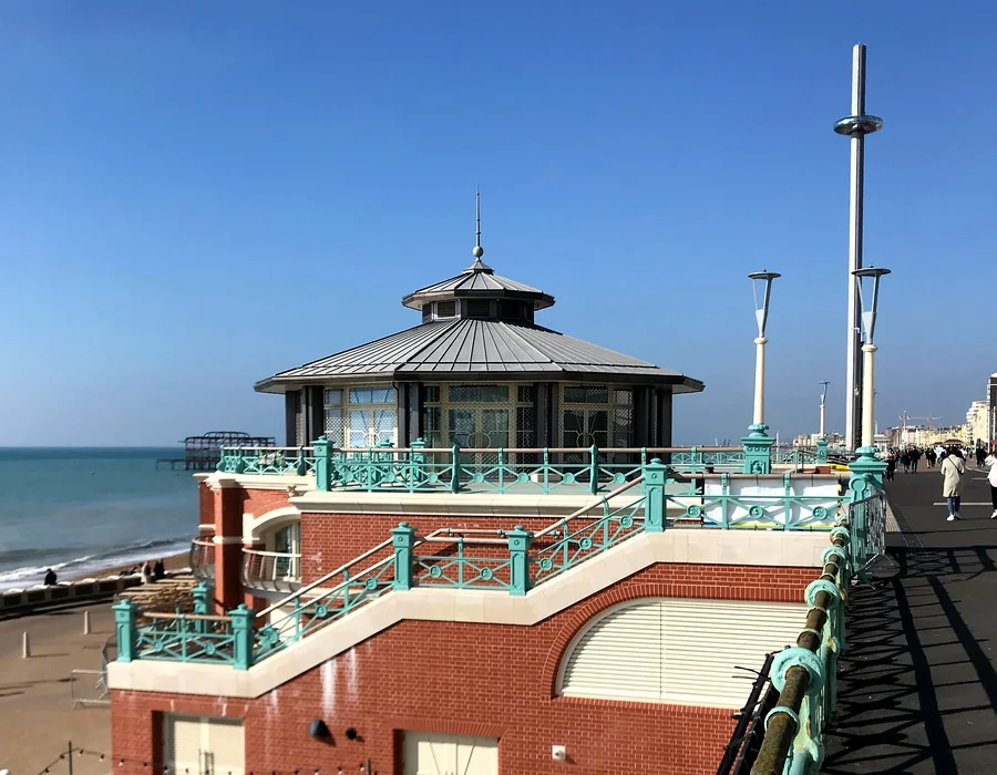 Brighton seafront looking towards the i360